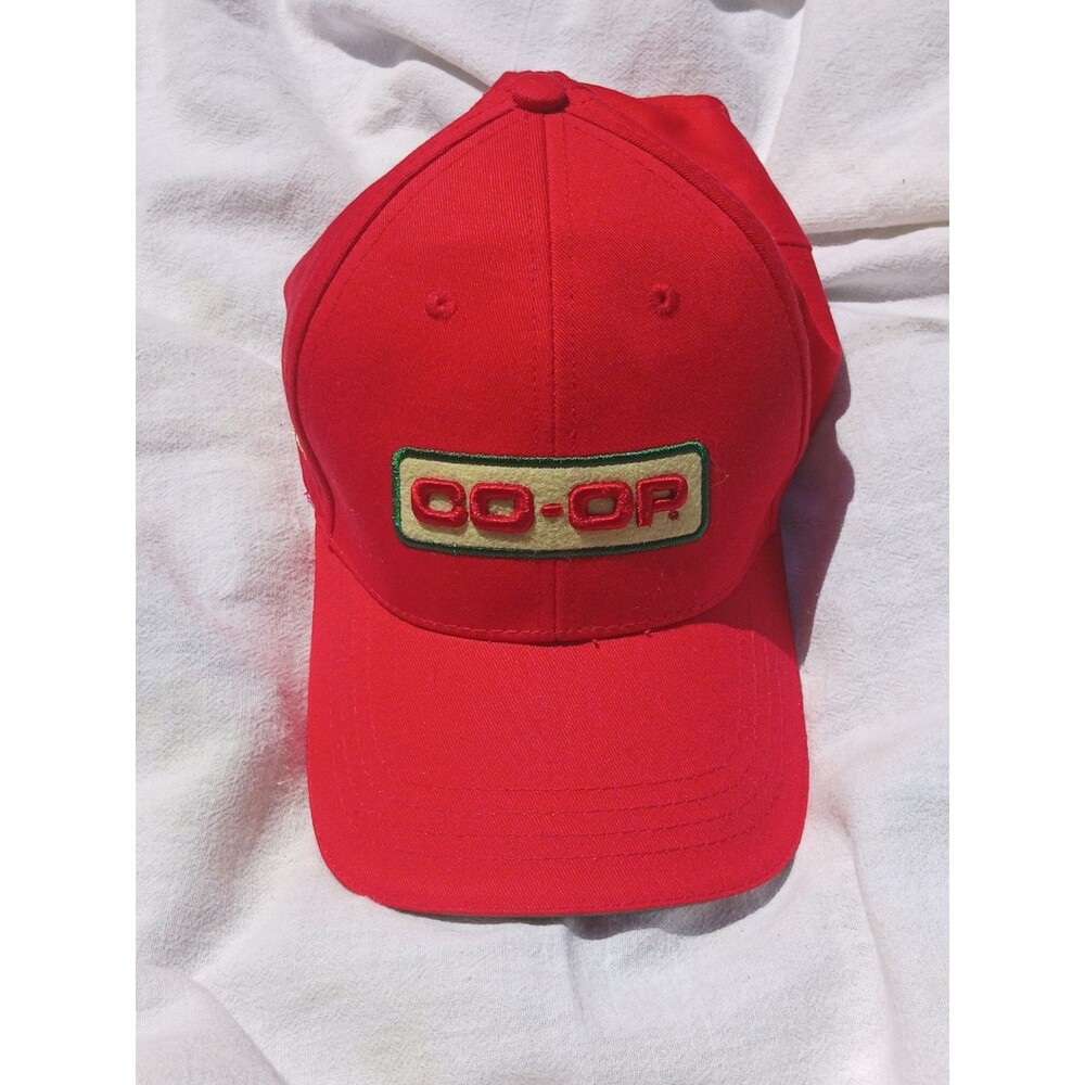 Dollywood TN CO-OP Red Baseball Cap Hat Theme Park Souvenir Puff Logo RiP DOLLY